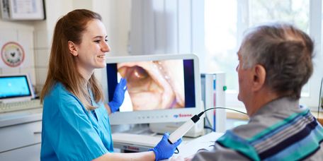 Schluckdiagnostik, Prüfung über Sonde Schluckdiagnostik, Prüfung über Sonde