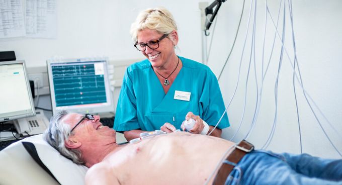 Patient beim EKG