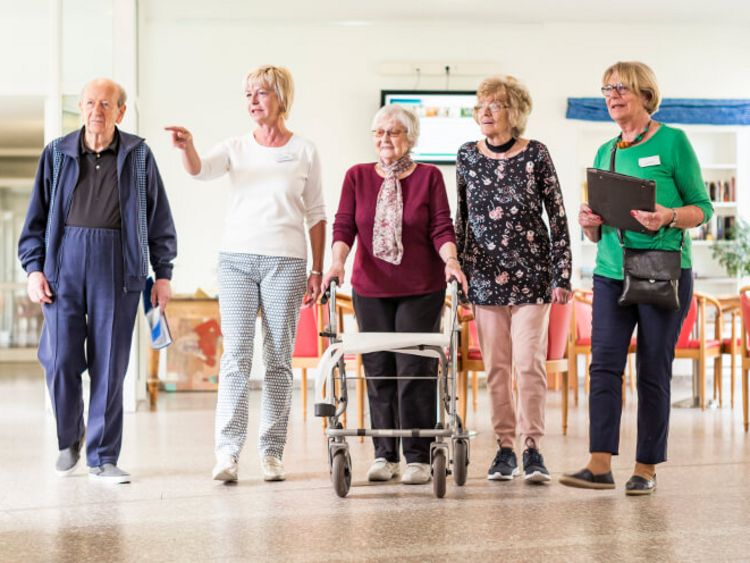Rundgang mit Patienten